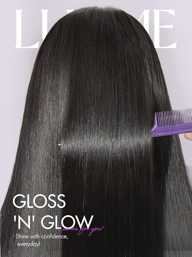 LUVME HAIR All-Day Comfort 100% Human Hair 5x5 Lace Front Wigs Glueless Straight Wig Human Hair Pre Plucked Pre Cut Long Black Wig Lace Closure Wigs Frontal Wigs