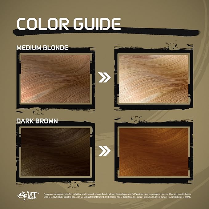 Splat Lightening Bleach Kit, 1 Application, Includes Oxide, Lightening Bleach Powder, Complete Shampoo & Deep Reconstructor Conditioner, Hair Bleach Kit Lifts 3-5 Levels, Vegan & Cruelty Free