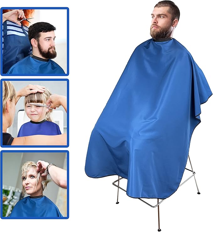 Allegro Combs Cutting Capes Adjustable 46X60 In. One-Size-Fits-All Stainless Steel Snap Buttons