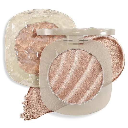 Boobeen Highlighter Makeup Palette, Long Lasting Glow Shimmer Illuminator Contour Powder for Face Radiant Glow