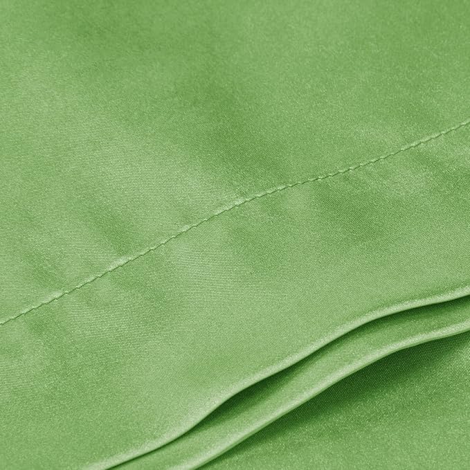 BEDELITE Satin Body Pillow Cover, Super Soft and Cooling Body Pillow Pillowcase for Hair and Skin, Breathable Silky Full Long Pillowcase Cover(20"x54", Sage Green)