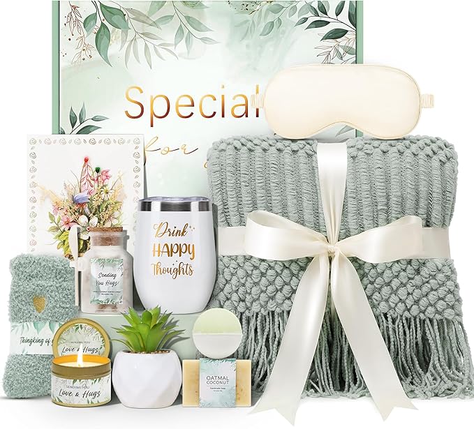 Self Care Gifts Spa Gifts for Women, Birthday Gifts Get Well Soon Gifts for Women Care Package, Sympathy Gift Baskets, Thinking of You for Mom Girlfriend Sister Wife