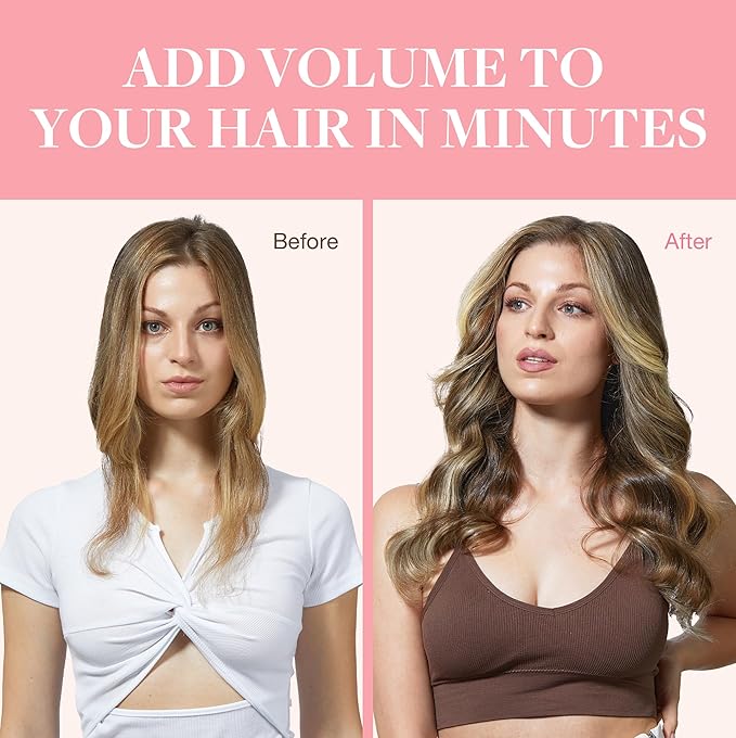 GOO GOO Clip in Hair Extensions Real Human Hair, Remy Human Hair Extensions Clip ins for Women, Natural Human Hair, 20inch 120g 7Pcs, 2/6/18 Balayage Brown to Dirty Blonde