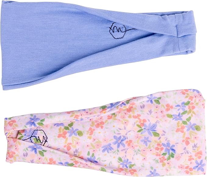 Maven Thread 4" Wide Workout Headbands for Women (2 Pack) – Non-Slip Sweatbands for Gym, Running & Yoga