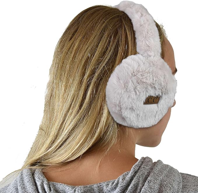 C.C Soft Winter Warm Adjustable Headband Ear Warmer Earmuffs