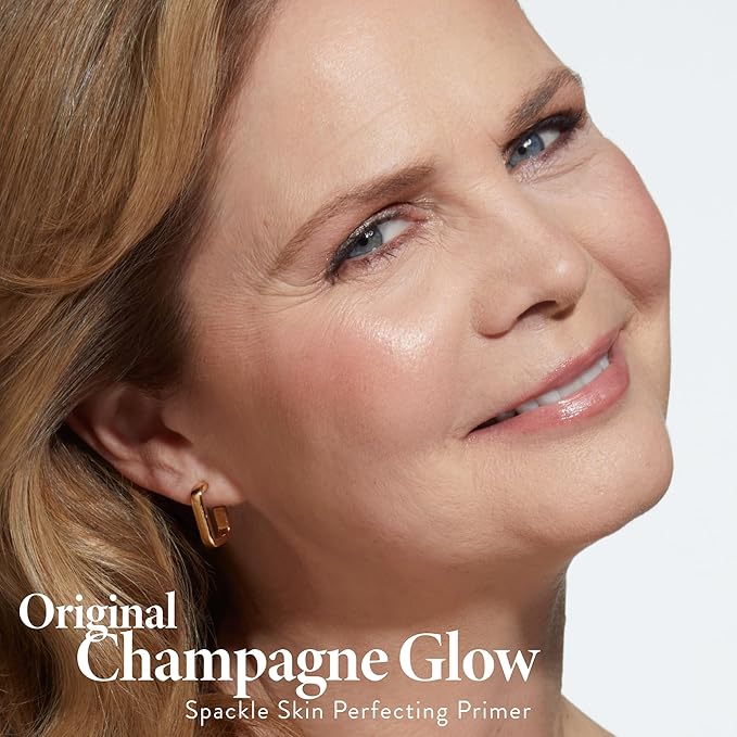 LAURA GELLER NEW YORK Spackle Primer - Champagne Glow - Super-Size 2 Fl Oz - Hyaluronic Acid Makeup Primer for Mature Skin