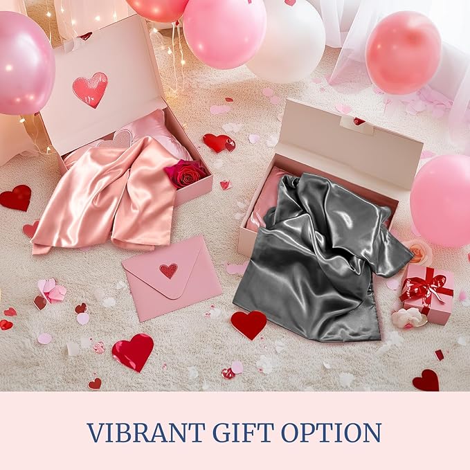 BEDELITE Satin Pillowcase for Hair and Skin, Super Soft Similar to Silk Pillow Cases 4 Pack with Envelope Closure, Cooling Pillowcases for Women Men (20"x30" Queen Size, Stone Blue)