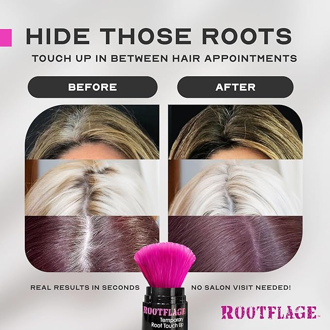 Rootflage Mystical Temporary Hair Color - Instant Waterless Toner for Brassy Roots, Root Touch Up and Toner - For Trendy Blonde, Gray, Blonde Lavender Hair Color -works on blonde hair only