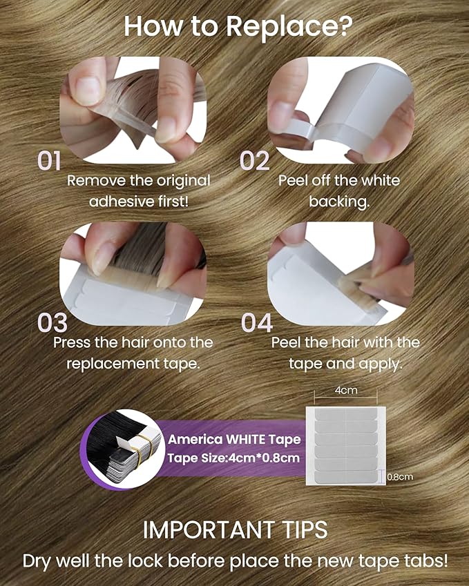 LaaVoo Tape in Hair Extensions Human Hair Balayage Hair Extensions Tape in Light Brown to Golden Brown Tape on Hair Extension Real Straight Hair 14inch 20pcs 50g