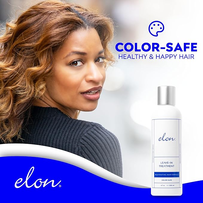 Elon Thinning Hair Leave In Treatment (6.7oz) — Hair Growth Products for Women — Scalp Health & Conditioner — Color Safe & Paraben-Free