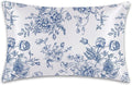 Satin Pillowcase 1 Pack-Blue Flowers Peonies Roses Silky Pillow Cover for Hair and Skin,King Size 20x36 Inch Soft Cooling Printed Pillow Cases with Hidden Zipper,Gifts for Women Men
