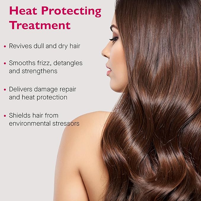 12 Benefits Leave-In Conditioner Spray – Instant Healthy Hair Treatment, Anti-Frizz, Detangles, Strengthens & Repairs, Heat Protection with Quaternium 39 & Silk Fibre Protein, 6 Fl Oz