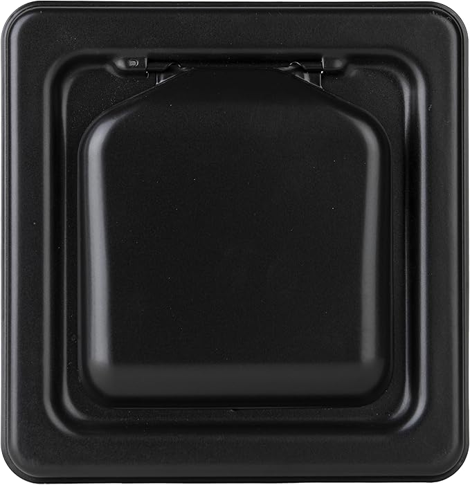 NO-PEST VENT, Exclusive Dual Door Dryer Vent Cover Outdoor 4 inch, Made in USA w Highest UV Resistant Plastic in any Outdoor Vent Cover, No Lint Collecting Screen (Onyx, 4” Metal Vent With Duct Tube)