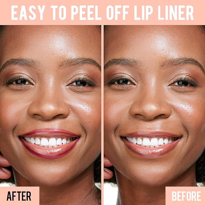 iMethod Lip Stain - Lip Liner Stain, Peel Off Lip Stain with Tweezer, Natural Long Lasting Lip Stain Peel Off, Waterproof, Easy to Use, Stay On All Day, Coffee