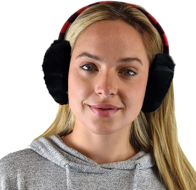 C.C Soft Winter Warm Adjustable Headband Ear Warmer Earmuffs