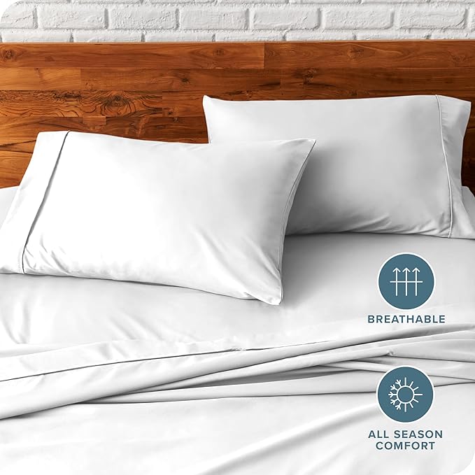 Bare Home Microfiber Pillow Cases - King Size Set of 2 - Cooling Pillowcases - Double Brushed - Light Grey Pillowcases 2 Pack - Easy Care (King Pillowcase Set of 2, Cloud Grey)