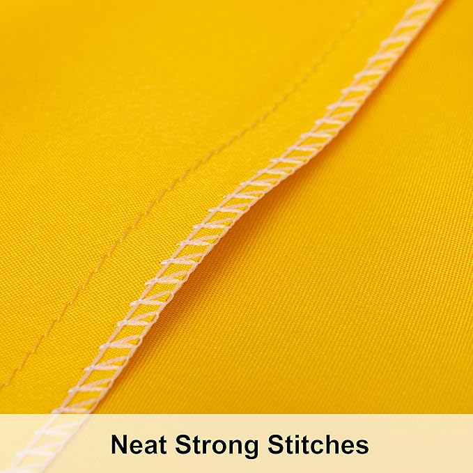 NTBAY 2 Pack Satin Standard Pillowcases for Hair and Skin, Luxurious and Silky Pillow Cases with Envelope Closure, 20x26 Inches, Yellow
