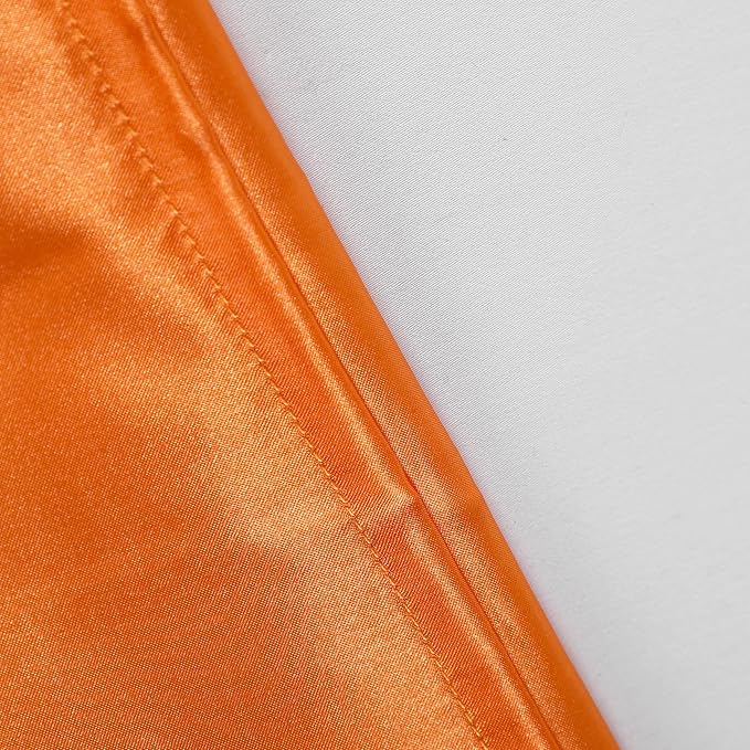NTBAY 12 Pack Satin King Pillowcases for Hair and Skin, Luxurious and Silky Pillow Cases with Envelope Closure, 20 x 36 Inches, Orange