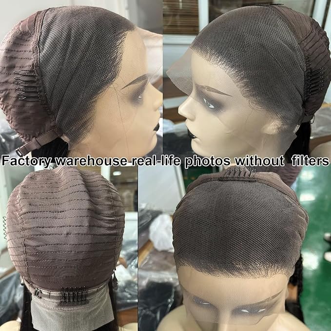 Lemoda 210% Density Full 13x4 Body Wave Lace Frontal Virgin Human Hair Wigs 15A HD Transparent Lace Frontal Wig Unprocessed Human Hair Wigs Pre Plucked Natural Hairline 20Inch