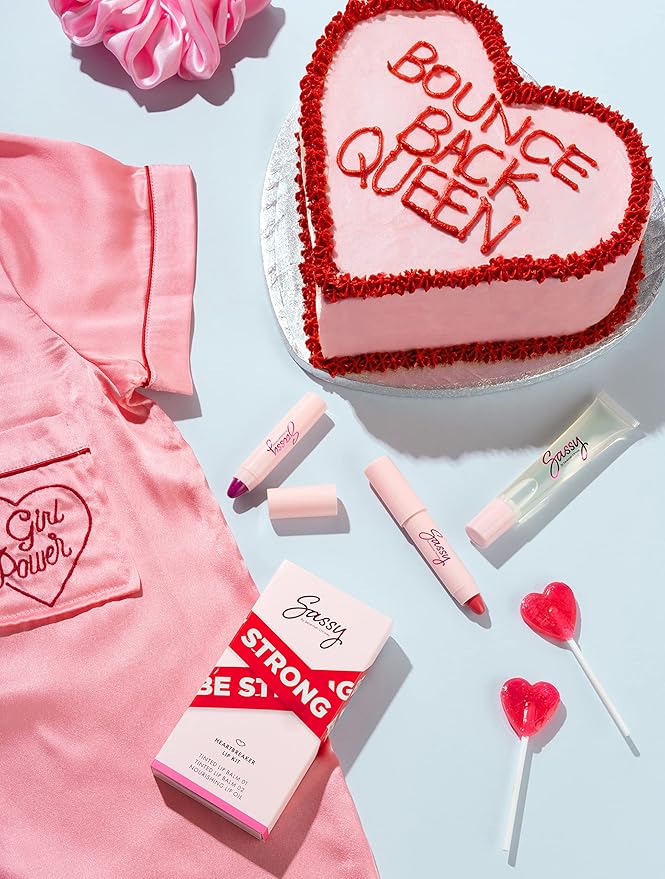 Sassy by Savannah Chrisley Breakup Collection Lip Kit - Contains 2 Balms and Oil to Enhance Your Pout - Nourishing Formulas for Everyday Wear - Luscious and Smoother Results - Heartbreaker - 3 pc