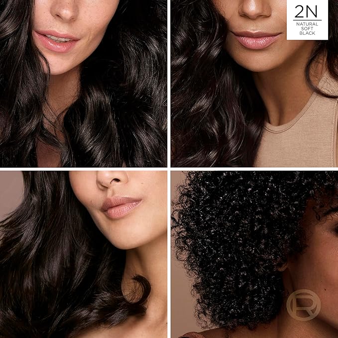 L’Oreal Paris Excellence Universal Nudes Permanent Hair Color, Ammonia Free Hair Dye for Gray Hair Coverage, 2N Natural Soft Black, 1 Hair Dye Kit