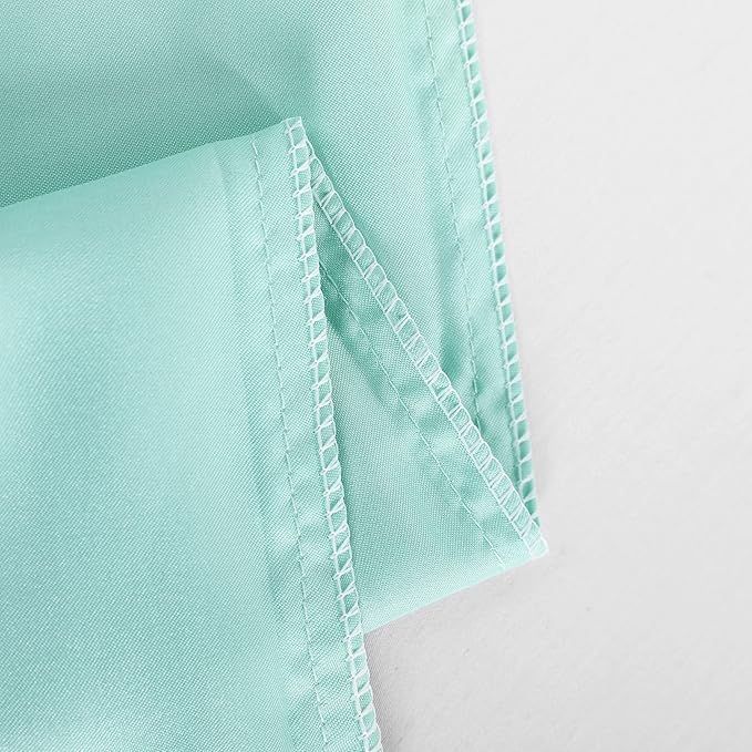 NTBAY 12 Pack Satin Queen Pillowcases for Hair and Skin, Luxurious and Silky Pillow Cases with Envelope Closure, 20 x 30 Inches, Light Blue