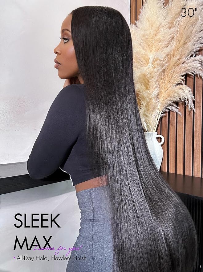 LUVME HAIR All-Day Comfort 100% Human Hair 5x5 Lace Front Wigs Glueless Straight Wig Human Hair Pre Plucked Pre Cut Long Black Wig Lace Closure Wigs Frontal Wigs