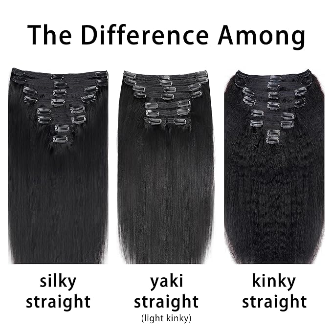 Clip in Hair Extensions Real Human Hair Clip ins 30 Inch Long Clip ins Remy Human Hair For Women Natural Straight Seamless Clip on Hair Extensions(30inch,#1B)