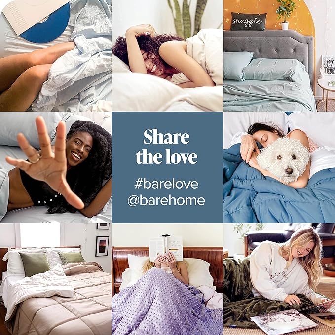 Bare Home Microfiber Pillow Cases - Standard/Queen Size Set of 2 - Cooling Pillowcases - Double Brushed - Coronet Blue Pillowcases 2 Pack - Easy Care (Standard Pillowcase Set of 2, Coronet Blue)