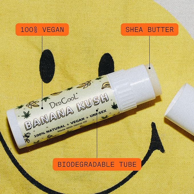 DedCool Lip Balm Stick (Guava) Jumbo, Vegan, Flavored, Coconut Oil Lip Balm, Long Lasting, Moisturization, Hydrates Dry & Chapped Lips, Vegan, Natural, Clean, Non-Toxic, Fragrance For All