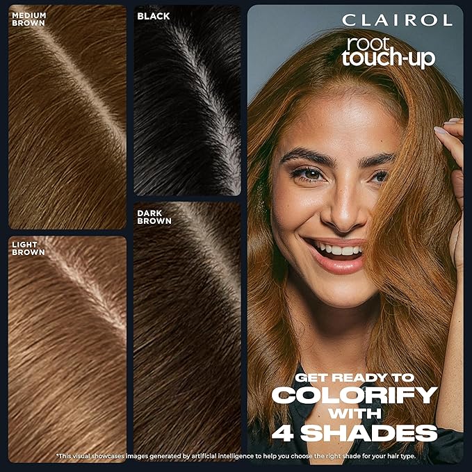 Clairol Root Touch-Up Temporary Concealing Powder, Light Brown Hair Color, Pack of 1