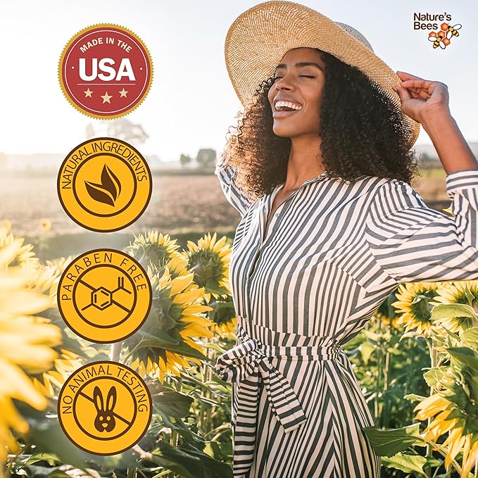 Nature's Bees - Cocoa Butter Lip Balm Moisturizer - Shea Butter Flavor 24 Pack - Hydrating Lip Balm - Made w/Coconut Oil, Beeswax, Vitamin E, Aloe - Made in USA - Beauty & Lip Care - 0.15oz (4.2g)