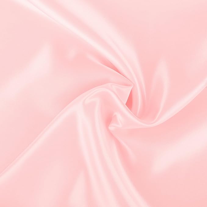 BLISSFORD Pink Satin Pillowcase with Zipper, for Hair and Skin Care, Feels Soft and Cool Like a Silk Pillowcase, Satin Pillow Cases 2 Pack, Slik Pillow Cover, Standard Size - Set of 2