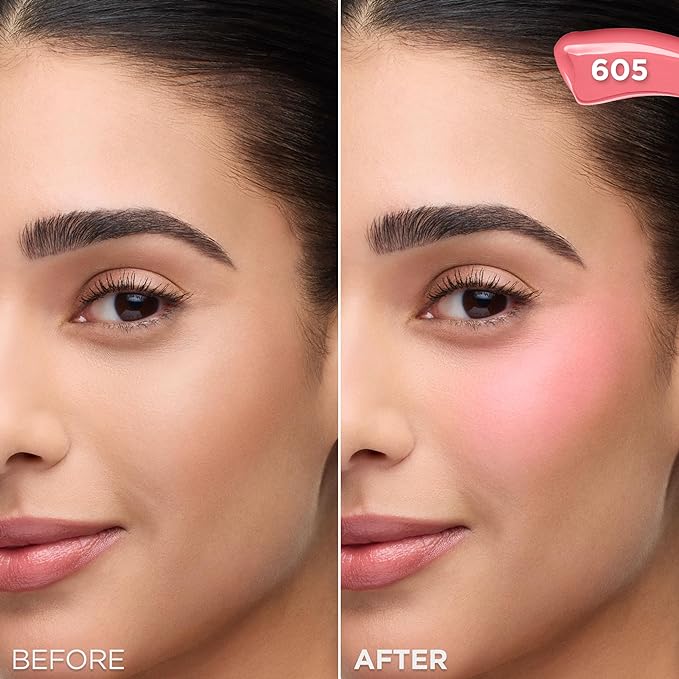 L'Oreal Paris True Match Lumi Le Liquid Blush, Intense Lightweight Blush Formula With Liquid Pigments, Dewy Bright Pink, 0.33 Fl Oz