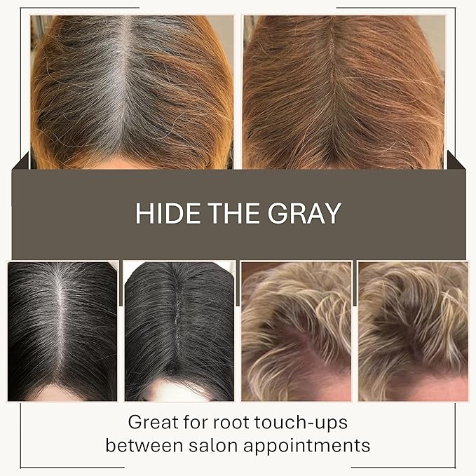 Joan Rivers Great Hair Day Root Touch Up Powder – Fill-in Powder for Thicker, Fuller Looking Hair (Light Blonde)
