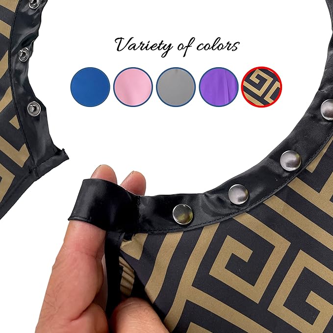 Allegro Combs Cutting Capes Adjustable 46X60 In. One-Size-Fits-All Stainless Steel Snap Buttons
