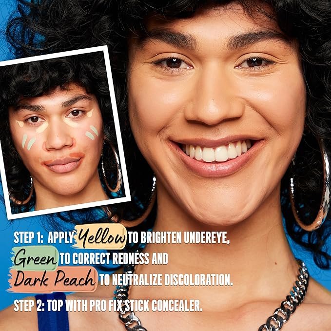 NYX PROFESSIONAL MAKEUP Pro Fix Stick Correcting Concealer, Buildable Medium Coverage Concealer Stick - Dark Peach