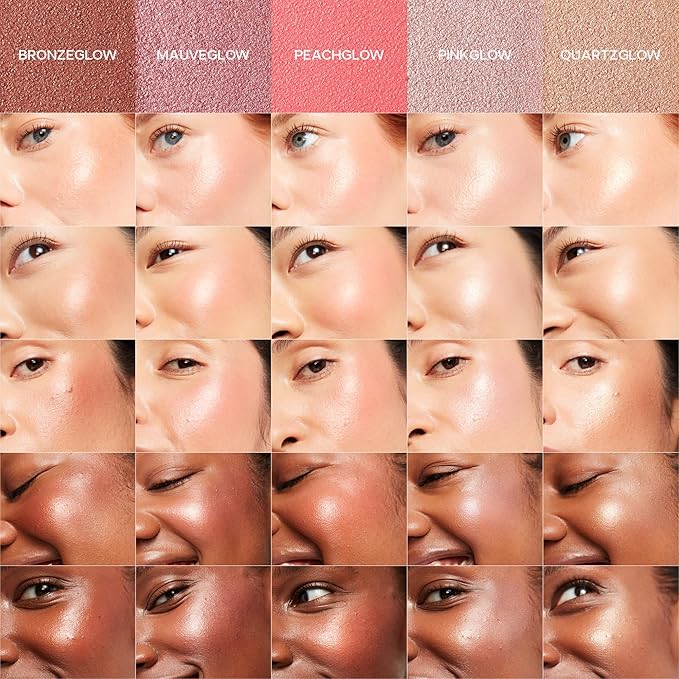 Saie Glow Sculpt Multi-Use Highlighter + Cream Blush Refill - Lightweight with Hyaluronic Acid + Micropearl for Radiant, Glowing Skin - Quartzglow (.02 oz)