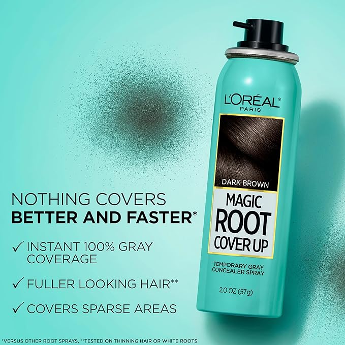 L'Oreal Paris Magic Root Cover Up Gray Concealer Spray Dark Blonde 2 oz.(Packaging May Vary)
