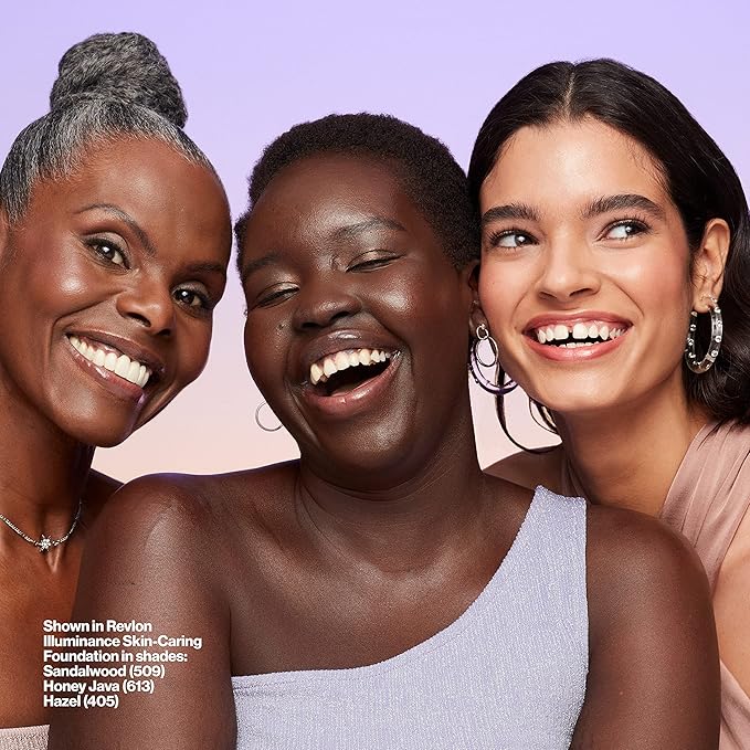 Revlon Illuminance Skin-Caring Liquid Foundation, Hyaluronic Acid, Hydrating and Nourishing Formula with Medium Coverage, 417 Warm Caramel (Pack of 1)