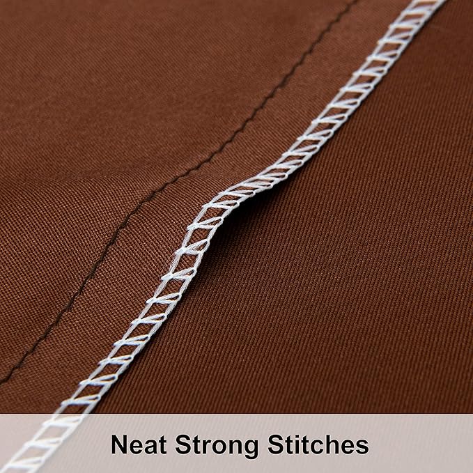 NTBAY 2 Pack Satin King Pillowcases for Hair and Skin, Luxurious and Silky Pillow Cases with Envelope Closure, 20x36 Inches, Brown