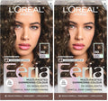 L'Oreal Paris Feria Multi-Faceted Shimmering Permanent Hair Color, 60 Crystal Brown (Light Brown), Pack of 2 Hair Dye Kit