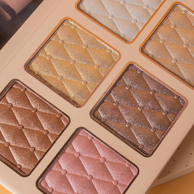 4-Layer Multi - Functional Beauty Book Kit- Style Makeup Palette Ingeniously Combines Eyeshadows, Blushes, Highlighters, Contour Powders In One,Best Choice for A Gift for Women (U137B)