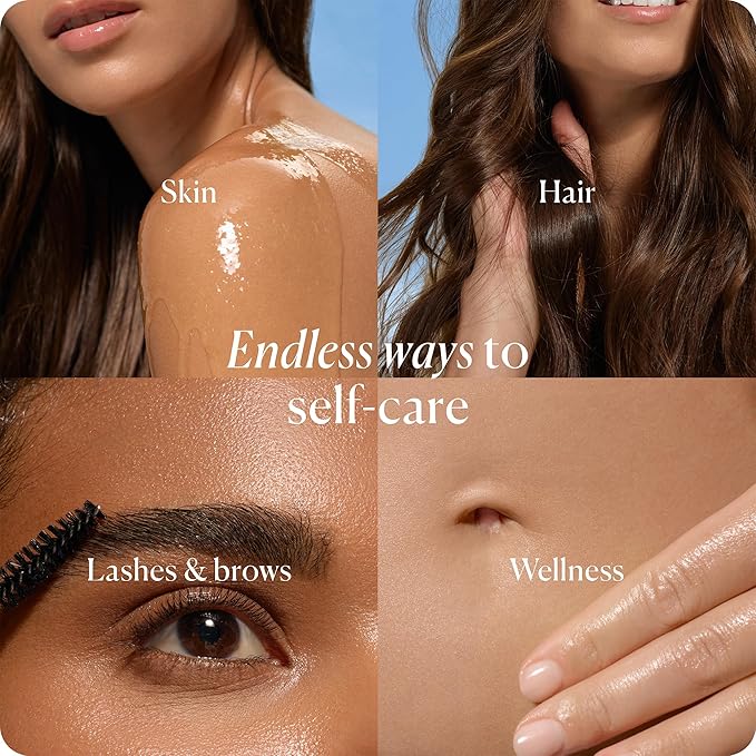 Sky Organics Castor Oil - USDA Certified Organic Hair Oil for Hair Growth, Skin, Face, Eyelashes - Cold Pressed & Hexane Free - Pure Organic Castor Oil Pack Wrap - Carrier & Hair Treatment Oil