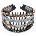 Fashion Hair Accessories Teeth Comb Hair Hoop Bands Soft Comfy Non-slip Headbands for Women (4 colors)