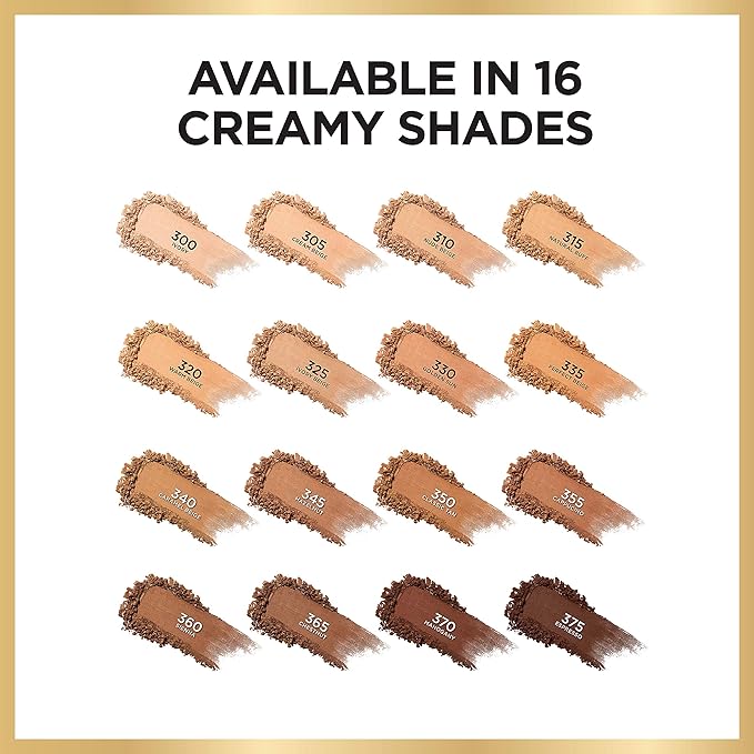 L’Oréal Paris Age Perfect Creamy Powder Foundation Compact, 365 Chestnut, 0.31 Ounce