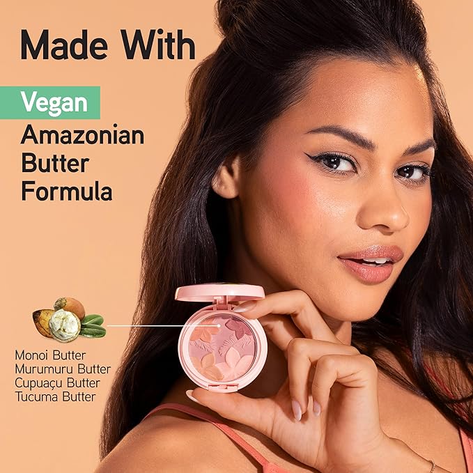 Physicians Formula Matte Monoi Butter Blush Makeup Powder, Mauvy Mattes, Dermatologist Tested