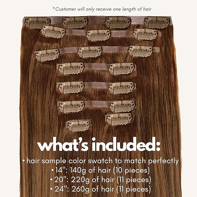 Irresistible Me Real Human Hair Extensions Clip Ins – 100% Human Hair Clip In Extensions for Length & Volume – Invisible Extension – Heat Resistant & Dyeable – Caramel Balayage, 20 Inches