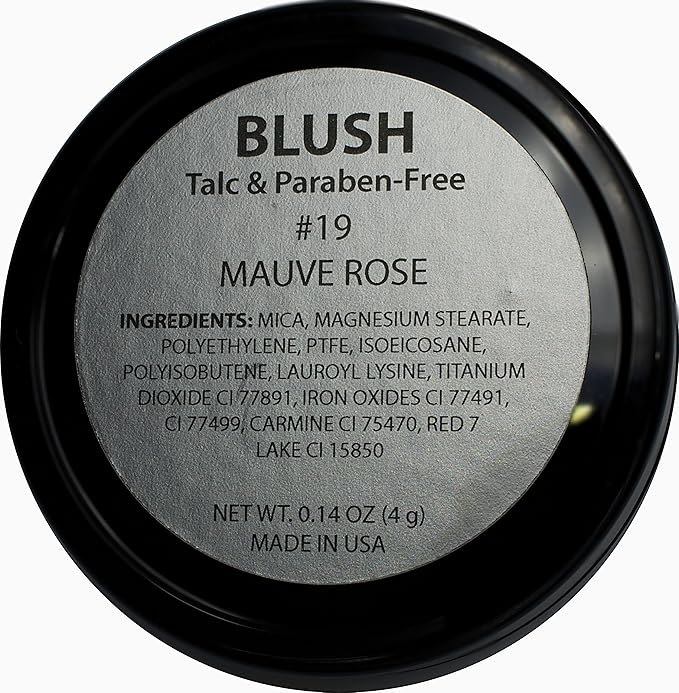 Mauve Rose Matte Dusty Muted Pink Blush Bronzer Pressed Cheek Color Powder, Talc & Paraben Free, 4 Grams, No Animal Testing & Cruelty Free