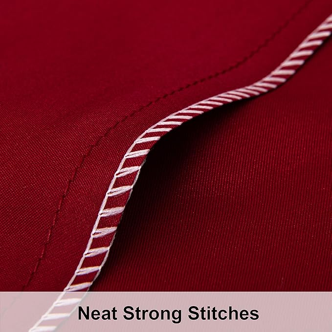 NTBAY 2 Pack Satin Queen Pillowcases for Hair and Skin, Luxurious and Silky Pillow Cases with Envelope Closure, 20x30 Inches, Wine Red